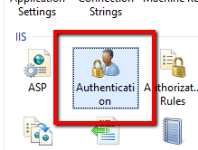 New Application Authentication Button